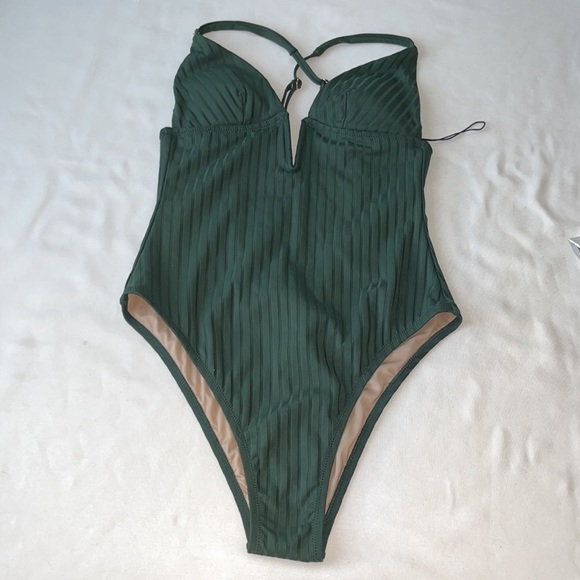 NWOT SHADE & SHORE ONE PIECE SWIMSUIT Sz M - Picture 3 of 12